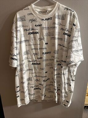 Jordan Men's MVP Flight Statement Tee-White Sz 3XL J26